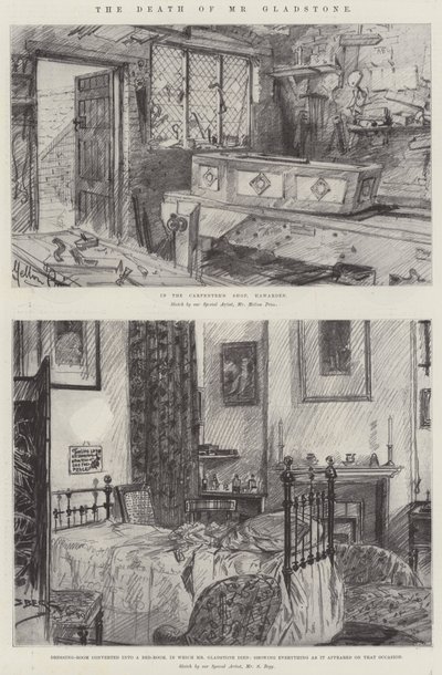 The Death of Mr Gladstone by Melton Prior